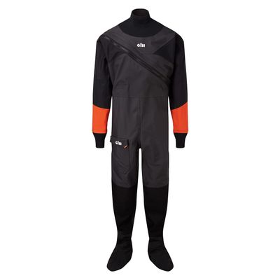 Gill Dry suit - Fully Taped & Waterproof Ideal for Watersports such as Dinghy, Sailing, Kayaking & Paddleboard (Black, XXL)