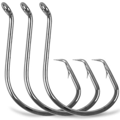 Circle Hooks Tackle - 120pcs 2X Strong Saltwater Fishing Hooks Octopus Customized Offset Sport Circle Hooks for Catfish Bass Size 3/0