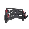 Eforlife 2-Tier Sword Holder Wall Mount Samurai Sword Display Stand Hanger Hollow Out Pattern for Katana Wakizashi and Standard Swords (Red Velvet-Dragon)