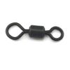 MNFT 1 Bag #4-S Carp Fishing Large Eye Rolling Swivels Matt Black Color Fits Safety Lead Clips Heli Rig Carp Terminal Tackle (1000Pcs) view 1