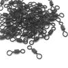 MNFT 1 Bag #4-S Carp Fishing Large Eye Rolling Swivels Matt Black Color Fits Safety Lead Clips Heli Rig Carp Terminal Tackle (1000Pcs) view 3