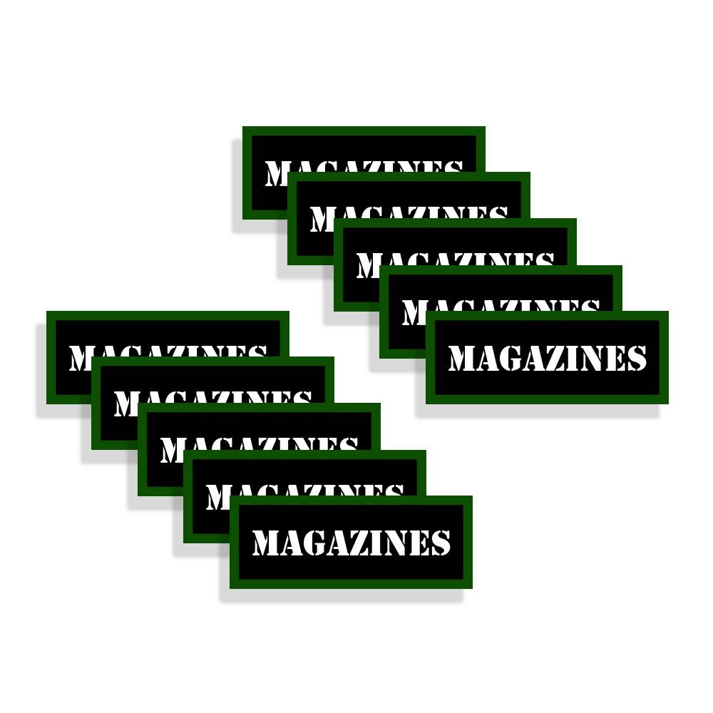 Speed Demon Hot Rod Shop Ammo Can Labels Magazines Ammunition Decals for Magazines - 10 Pack Adhesive Vinyl 3"x1.15"