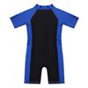 winying Kids Girls Boys One Piece Zip Rash Guard Sun Protection Swimsuit Swimwear UPF 50+ Wetsuit Blue&Black 5-6 view 4