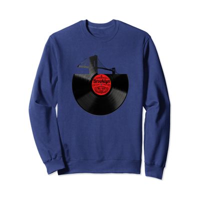 Brooklyn Bridge Vinyl Record Sweatshirt New York NYC Sweats