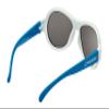 Cressi Scooby, White/Blue, Blue Mirrored lens view 2