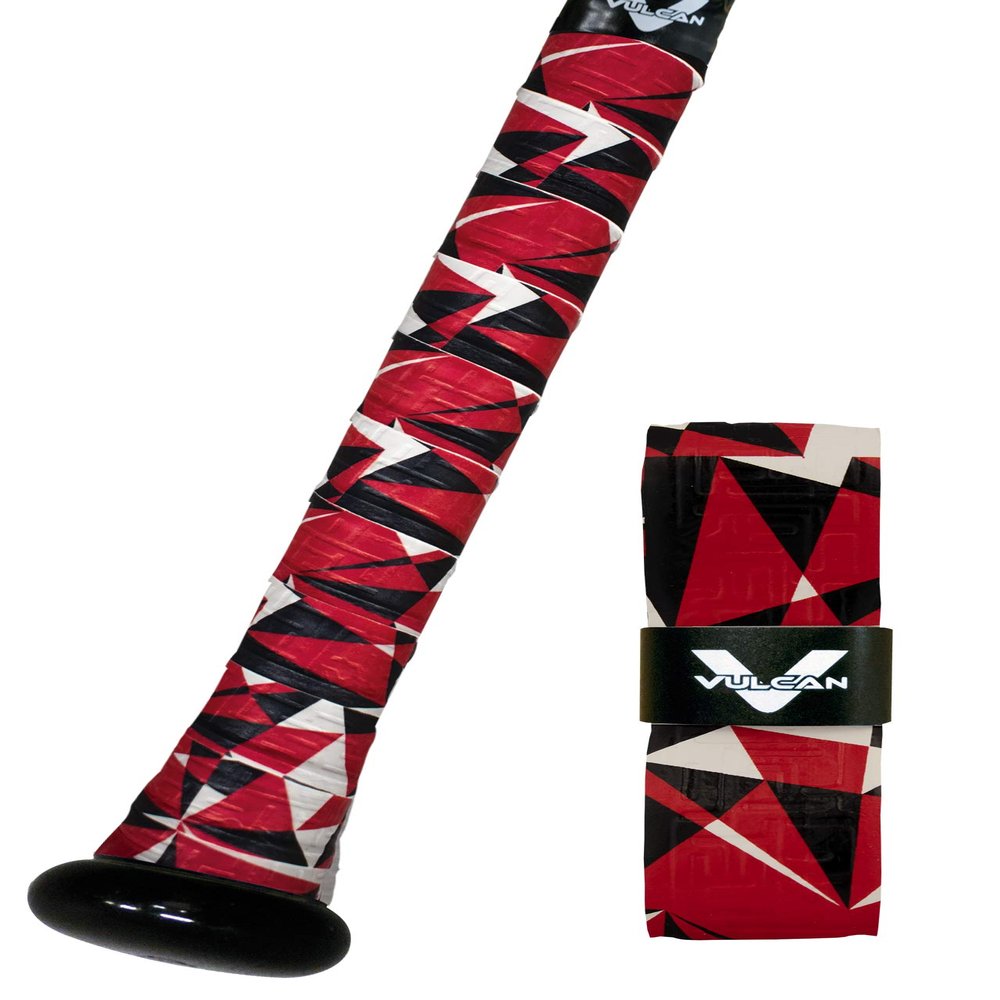 Vulcan | 1.00mm Bat Grip | Baseball/Softball | Red Flash
