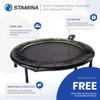 Stamina Folding Trampoline with Smart Workout App, Black - Portable Fitness Rebounder for Home Gym, Cardio & Strength Training, Jumping Exercise Equipment view 2