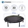 Stamina Folding Trampoline with Smart Workout App, Black - Portable Fitness Rebounder for Home Gym, Cardio & Strength Training, Jumping Exercise Equipment view 3