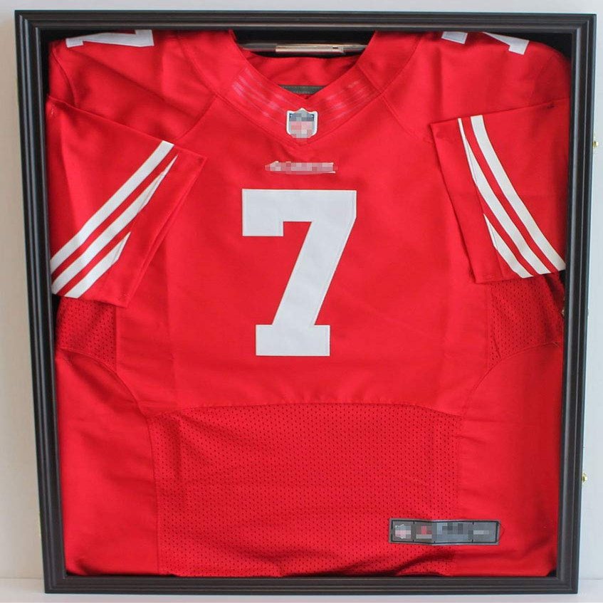 flag connections Ultra Clear PRO UV Basketball, Football, Hockey Jersey Frame Uniform Display Case, Lockable