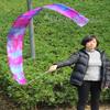 Winged Sirenny 98" Hand Painted Flowy Silk Ribbon Streamer with Rods, Church Liturgical Praise, Worship Adoration Dance Ribbon Banner (Mermaid) view 3