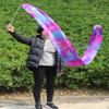Winged Sirenny 98" Hand Painted Flowy Silk Ribbon Streamer with Rods, Church Liturgical Praise, Worship Adoration Dance Ribbon Banner (Mermaid) view 4