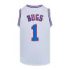 CNALLAR Youth Basketball Jersey Bugs #1 Space Movie Jersey Boys Sport Shirts (White, Youth X-Large) view 2