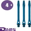 ABC Darts Unisex - Adult Aluminium Shaft Dart Shafts Set Blue Medium view 2