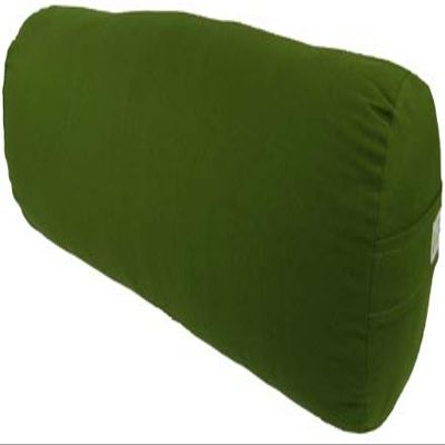 Kakaos Supportive Round Cotton Yoga Bolster (Green)