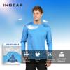 INGEAR Men's Long Sleeve Running Shirt, Quick Dry, Lightweight Rash Guard, Fishing Shirt, Sun Protection UPF 50+ Sizes S-3X (Navy Blue, XX-Large) view 3