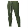 Style by William Solid Long Length Drawstring Ankle Zipper Track Pants Olive S view 1