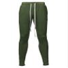 Style by William Solid Long Length Drawstring Ankle Zipper Track Pants Olive S view 2