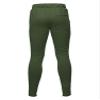 Style by William Solid Long Length Drawstring Ankle Zipper Track Pants Olive S view 3