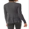 Design by Olivia Women's Lightweight Soft Knit Open Front Cardigan Sweater Long Sleeve for Casual Layering Charcoal L view 3