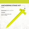 SlotLock 9-inch anchoring kit anchoring Spike with SlotLock Technology, The Perfect Stake for Landscaping, inflatables, Tents, Lawn, and Ground Blinds 4-Pack, Black (SL9-4B) view 2