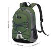 10L Small Hiking Backpack for Kids Ages 3-6 Girls Boys Under 4 feet, Mini Waterproof Outdoor Sport Travel Camping Daypack (Army Green) view 2
