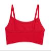 Made in USA Girls Flounce Bikini Top UPF50+ Sun Protection Toddler Bathing Suit Rash Guard for Beach Pool Swimwear, Red, 3T view 3