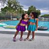 Made in USA Girls Flounce Bikini Top UPF50+ Sun Protection Toddler Bathing Suit Rash Guard for Beach Pool Swimwear, Red, 3T view 4
