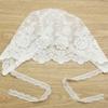 Nihao Baby Baptism Bonnet (F-White Simple Lace Bonnet, 3-6 Months) view 2