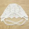 Nihao Baby Baptism Bonnet (F-White Simple Lace Bonnet, 3-6 Months) view 3