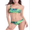 Letuwj Women's Green Leaf Push Up Swimsuit XL Green Leaves view 1