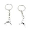20 Items Metal Keychain Keyring Key Tags Chains Rings Jewelry Bag Charms O7AV3 Sika Deer Fawn view 1