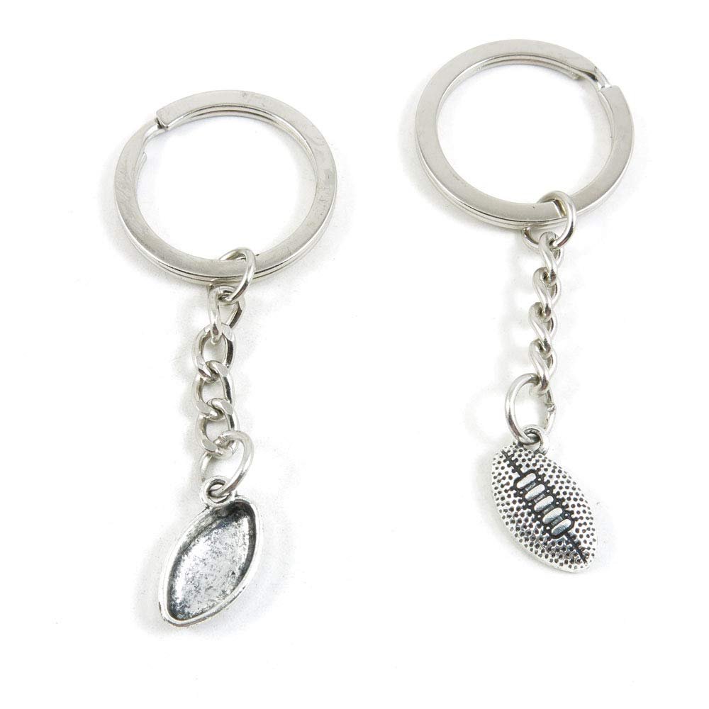 1 Item Metal Keychain Keyring Key Tags Chains Rings Jewelry Bag Charms H1TU6 Football Soccer