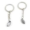 1 Item Metal Keychain Keyring Key Tags Chains Rings Jewelry Bag Charms H1TU6 Football Soccer view 1