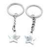 1 Item Metal Keychain Keyring Key Tags Chains Rings Jewelry Bag Charms T2UT3 Blank Five-Pointed Star view 1