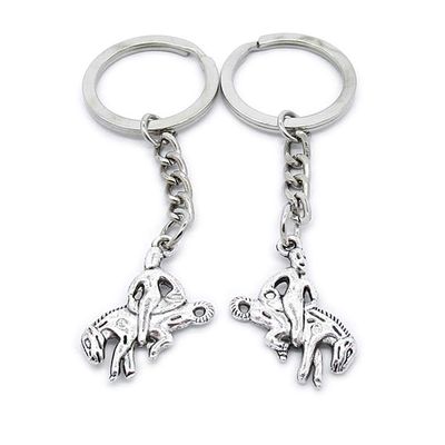 5 Items Metal Keychain Keyring Key Tags Chains Rings Jewelry Bag Charms KH8N8 Equestrian Horse Athlete