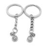 5 Items Metal Keychain Keyring Key Tags Chains Rings Jewelry Bag Charms XL5W1 Euro Money Bag Sack view 1