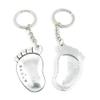 1 Item Metal Keychain Keyring Key Tags Chains Rings Jewelry Bag Charms I4TK0 Foot Footprint view 1