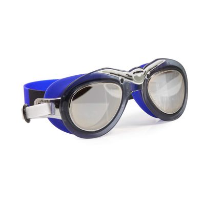Bling 2O Boys Swim Goggles for Kids Blue Aviator Design, Anti-Fog UV Protection Lenses, Adjustable Strap, Leakproof Comfortable Fit for Pool, Beach, Swim Lessons & Vacation, Ages 3+