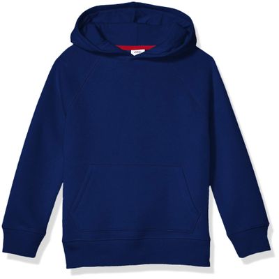 Amazon Essentials Boys' Fleece Pullover Hoodie Sweatshirts, Navy, X-Small