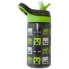 Minecraft Atlantic All Mob Heads Drinks Bottle | Eco Freindly BPA-free Plastic School Water Bottle with Removable straw, spills Proof | fan | Officially Merch 450ML view 1