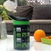 Minecraft Atlantic All Mob Heads Drinks Bottle | Eco Freindly BPA-free Plastic School Water Bottle with Removable straw, spills Proof | fan | Officially Merch 450ML view 2