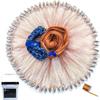 Drasry 1/2 Saltwater Fishing Cast Net for Bait Trap with Lead Sinkers Fish Throw Net. Size 3ft/4ft/5ft/6ft/7ft/8ft/9ft Radius Freshwater Nets (Tire Lines Cast Net, 7FT(210cm) Radius) view 1