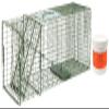 Duke #3 Model 1110 Standard Single Door Cage Trap with On Target A.D.C. Chuckster 6oz Bait Included view 1