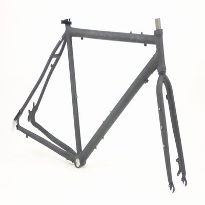 Motobecane Gravel Super Road Cyclocross Disc Brake Aluminum Road Bike Frame and Fork 58cm fits Most Cyclist 6' to 6'2"