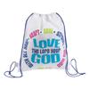 Fun Express - Love Your God Backpack - Apparel Accessories - Totes - Novelty Backpacks - 12 Pieces view 1