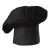 CHEFSKIN Chef Hat Black Twill Fully Adjustable Adult Size (Children) view 1