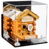 Better Display Cases Versatile Acrylic Display Case - Medium Square Box with Mirror, Wall Mount, White Risers and Clear Base 10" x 10" x 10" (A028-WR) view 1