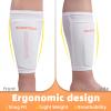 Sportout Soccer Shin Guards - Shin Guards Soccer Kids Youth Adult Protective Shin Pads with Sleeves and Insert Pocket for Boys Girls for Age 4-6, 6-8, 8-10,10-12,12-14,14-Adult (White, M) view 4