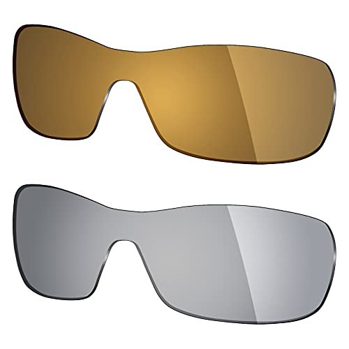 Mryok 2 Pair Polarized Replacement Lenses for Oakley Antix Sunglass - Options