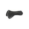 Acavallo 3D Spacer Fabric Lining Withers Free Gel and Memory Foam Close Contact Half Saddle Pad, Large, Black, Horse Equipment Accessories view 1